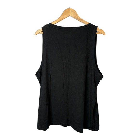 Madewell Set of 2 V Neck Tank Top Bundle Black Burgundy Pocket Women Size XXL - Picture 4 of 7